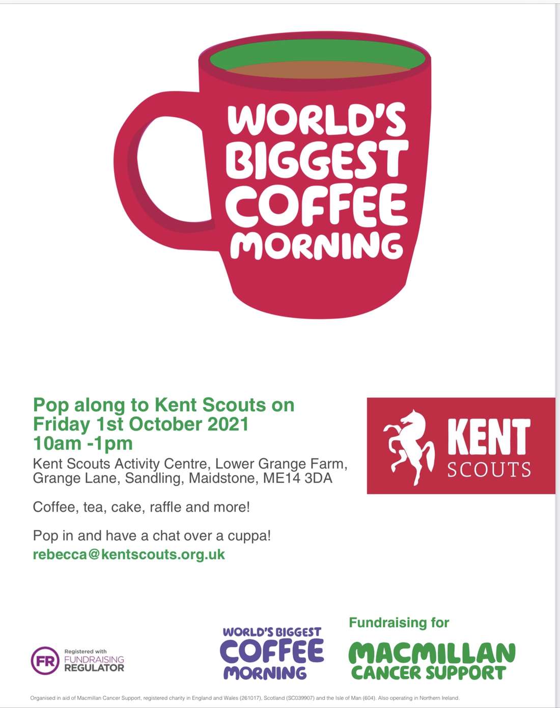 Our World's Biggest Coffee Morning for Macmillan is going ahead tomorrow!